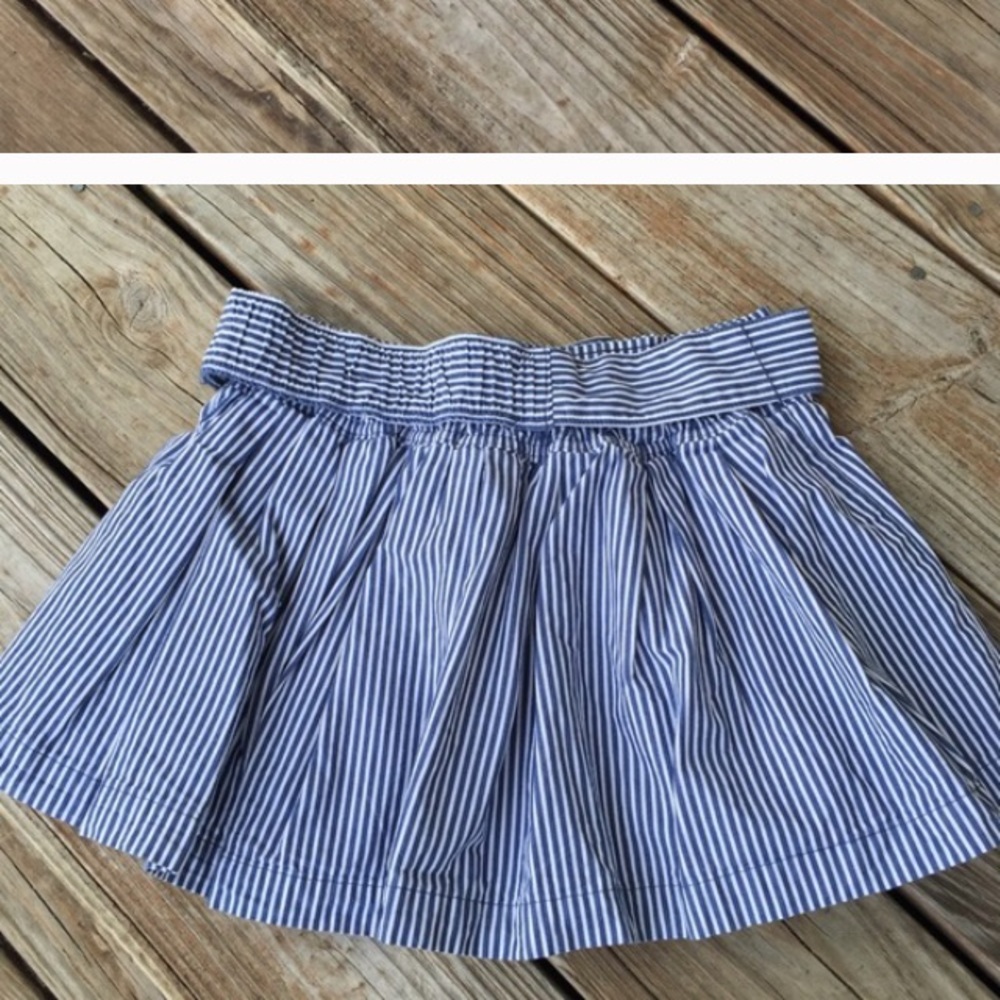 Blue preppy mini skirt